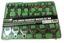 17pc Grip Metric Jumbo Crow Foot Wrenches Set Crowfoot 20-46mm Open End Mm 90152