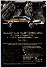 Chrysler New Yorker Gives You Everything You Want 1988 Print Ad 7w X 10t
