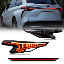 Led Sequential Tail Lights Trunk Lamp For Toyota Sienna 2021-2024 Rear Lamps