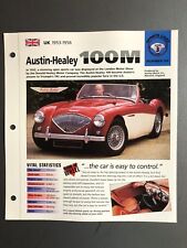 1955 - 1956 Austin 100m Convertible Imp Hot Cars Spec Sheet Folder Brochure