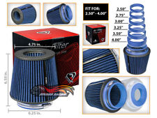 Blue Universal Inlet Air Intake Cone Open Top Dry Replacement Filter For Bmw