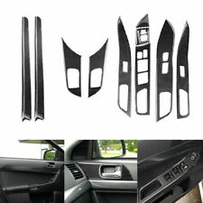 15pcs Carbon Fiber Door Kit Interior Cover Trim For Mitsubishi Lancer 2008-2015