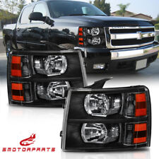 For 2007-2013 Chevy Silverado 1500 2500hd Replacement Headlights Front Lamps