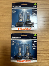Sylvania Silverstar H11 Pair Set High Performance Headlight 2 Pairs 4 Bulbs