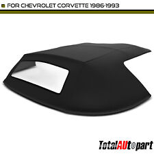 Convertible Soft Top W Plastic Window Black For Chevrolet Corvette 1986-1993