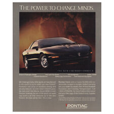 1994 Pontiac Firebird Formula Power To Change Minds Vintage Print Ad