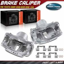 2x Brake Calipers With Bracket For Toyota Camry 2002-2006 2.4l Front Leftright