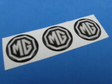 Mg Mga Mgb Midget Logo Domed Decal Emblem Sticker Set Of Three M-033 Black