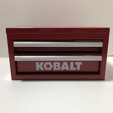 New Kobalt Mini 2-drawer Red Steel Tool Box 10.83 In Free Shipping