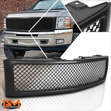 For 07-13 Chevy Silverado 1500 Mesh Style Abs Plastic Front Bumper Grille Matte
