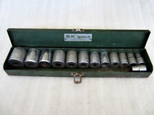 Vintage S-k Tools 12 Drive 6pt 12pt Sae 13pc Socket Set Made In Usa