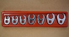 Snap On 7pc 38 Drive Crow-foot Wrench Set 38-34 Plastic Tray 207sfrh