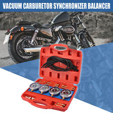 Motorcycle Vacuum Carburetor Synchronizer Balancer Carb Sync Balancing Gauge Set