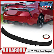 Rear Trunk Spoiler Wing For 18-24 Toyota Camry Se Xse Xle Jdm Style Gloss Black