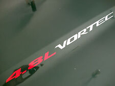 4.8l Vortec 2 Hood Sticker Decals Emblem Chevrolet Silverado Gmc Sierra 1500