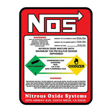 Nos Nitrous Oxide 10 Lb Bottle Label Super High Quality Decal Sticker 5.7 X7.6