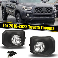 For 2016-2023 Toyota Tacoma Sr Sr5 Clear Lens Driving Fog Lights Lampcover Pair