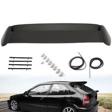 For Honda Civic 96-00 Hatchback Jdm R Style Rear Roof Spoiler Wing Black Painted