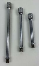 Lot Of 3 Ea Snap-on 38 Inch Drive Extensions Fx-4 Fx-6 Fx-8