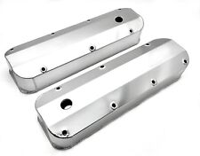 1965-95 Chevy Fabricated Valve Covers 396 427 454 496 V8 Bbc Tall Clear Anodized