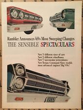 12 Pgs Life Standard Size 1965 Amc Rambler Ambassador Classic American