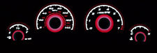 Red White Glow Gauge Face Overlay Fit For 06-10 Dodge Charger Magnum W 140mph