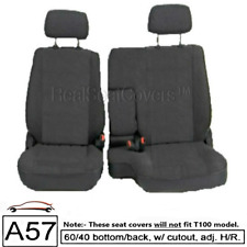 60 40 Split Seat Cover Detachable Headrest Exact Fit For Toyota Pickup