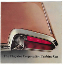 Vintage 1963 Chrysler Corporation Turbine Car Sales Brochure 1963 Original