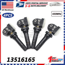 Set Of 4 13516165 Tpms Tire Pressure Sensors For Gm Chevy Gmc Cadillac Buick