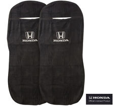 Seat Armour 2 Piece Front Car Seat Covers For Honda - Black Terry Cloth