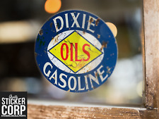 Dixie Gasoline Oils Vintage Style Decal Vinyl Sticker Racing Hot Rod Rat Rod
