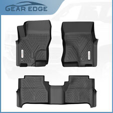 Floor Mats For 2008-2021 Nissan Frontier Crew Cab Tpe All Weather 3pcs Liners