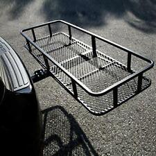 500lbs Folding Hitch Mounted Cargo Carrier Luggage Basket Black Fits 2 Receiver