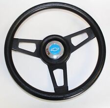 C10 C20 C30 Blazer Grant Black Steering Wheel Black Spokes 13 34 Blue Bowtie