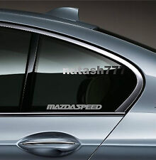 2 - Mazdaspeed 3 5 6 Rx7 Rx8 Mazda Racing Decal Sticker Emblem Logo Silver
