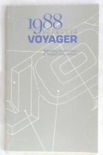 1988 Plymouth Voyager Owners Manual Original Mopar