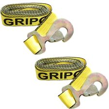 Gripon 2x Wheel Lift Repo Crossover Strap 2x10 Tow Truck Flatbed Hauler Hook