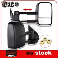 Manual Driverpassenger Tow Mirrors For 2007-2013 Chevy Gmc Truck