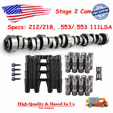 For Gm Truck Stage 2 Cam Low Lift Camshaft Vortec Ls 4.8 5.3 6.0 6.2l Wlifters