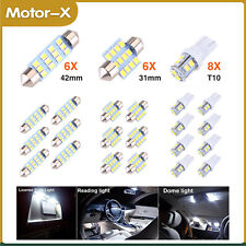 20pcs Led Interior Lights Bulbs Kit Car Trunk Dome License Plate Lamps 6500k