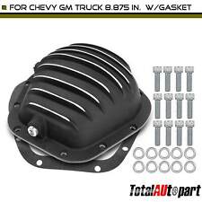 Black Differential Cover With Gasket For Chevy Gm Truck 8.875 In. 12 Bolt Rear