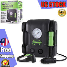 Slime Multi-purpose Tire Inflator Air Pump 12 Volts 3 Bright Led Lights
