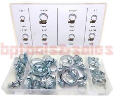 40 Pc Hose Clamp Assortment Set Sizes 12 To 1-12 Gear Type Assorted Clamps