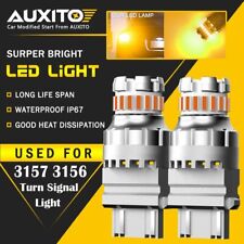 2x Auxito 3157 3156 Amber Yellow Led Turn Signal Light Bulb Error Free Eoa