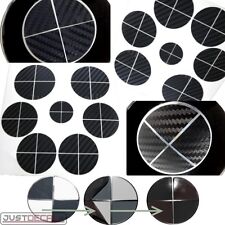 Carbon Fiber Black Vinyl Sticker Overlay Complete Set Black Out Fits Bmw Emblems
