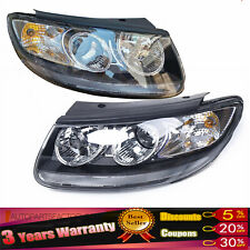 Pair For 2007-2012 Hyundai Santa Fe Left Right Headlights Headlamps Assembly