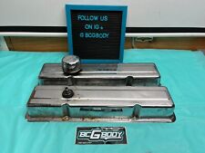 Edelbrock Small Block Chevy 305 327 350 Engine Valve Cover Set Reproduction