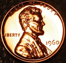 1960 Gem Proof Lincoln Large Date Memorial Pennies Cents In Us Coin