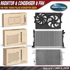 Radiator Ac Condenser Cooling Fan Assembly For Ford Taurus 13-14 W Bracket