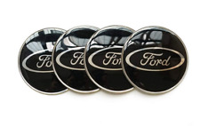 4pcs For Ford Wheel Center Stickers 65mm Hub Rim Stickers Emblem Badge Black